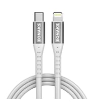 Eonaks iPhone iPad iPod Uyumlu Çift Taraflı Typ-c To Lightning Girişli Hızlı Şarj ve Data Kablosu