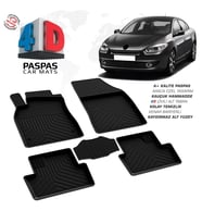 Renault Fluence 4D Araca Özel Havuzlu Kauçuk Paspas 2010 ve Üzeri