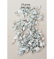 Oya Abiye Bileklik Kolye Pleksi Metalik Plastik Pul Gümüş Renk 24 gram 390 adet - BNC574