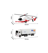 BIG251H1 CITY CAR HELİKOPTER/KAMYON 2 Lİ ARAÇ