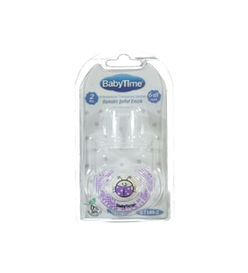 Babytime BT144 Silikon Damaklı Emzik No:2 - Mor
