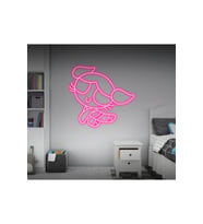 Power Puff Girls Bubbles Figürlü Neon Tabela