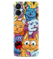 Tecno Spark 9T Kılıf Silikon Desen Özel Seri Kediler 1723