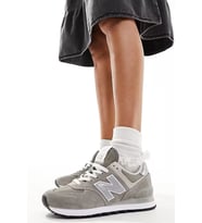 New Balance ML574 EVG Leather Mens Sneaker Hakiki Deri Erkek Günlük Spor Ayakkabı Gri