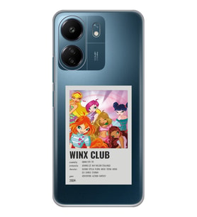 Xiaomi Redmi 13C Uyumlu Winx Club Poster Tasarımlı Şeffaf Telefon Kılıfı