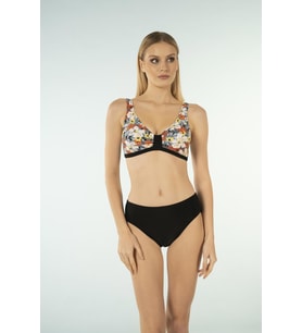 Estiva Desenli Luplu Toparlayıcı Bikini Takımı - Çiçek