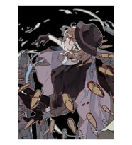 Nakahara Chuuya Tablo Ahşap Poster Dekoratif