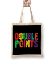 Double Points Text Bez Çanta Uzun Saplı