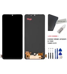 Oppo A73 -2020 Uyumlu Lcd Ekran Dokunmatik Servis Lcd OLED + B-7000 + TAMİR SETİ