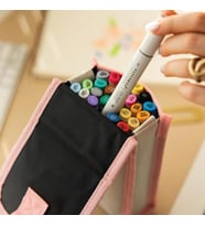 24’lü Çift Uçlu Alkol Bazlı Marker Kalem Seti – Brush + Chisel