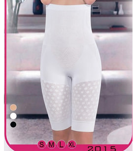Beyaz Yüksek Bel Paçalı Kadın Korse Karın Bel Basen Toparlayıcı S-XL 2015