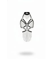 Mulvxbrf Brf02 Siyah Body Harness Choker Yaka Zincir Detaylı Vücut Aksesuarı - Brf1397 (Mulvix)