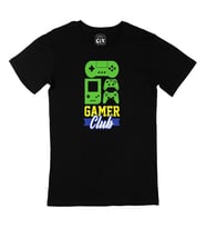 Mavi Gamer Club Siyah Tişört
