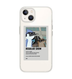 Iphone 14 Uyumlu Regular Show Mordecai ve Rigby Desenli Şeffaf Telefon Kılıfı