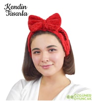 Kendin Tasarla Dailing Spa Fiyonklu Saç  - Makyaj  Bandı (Kırmızı)