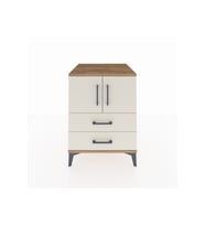 Kronos Komodin 2 Raflı 2 Çekmeceli 2 Kapaklı 60x59x80 Çam-Aytaşı