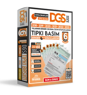 2024 DGS ÖSYM Çıkmış Soru Tıpkı Basım Türkiye Geneli Dijital Çözümlü 6lı DENEME