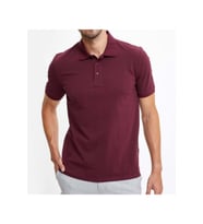 Erkek Bordo Basic Polo Yaka T-shirt