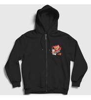 Presmono Unisex Siyah Alex Film Otomatik Portakal A Clockwork Orange Fermuarlı Kapüşonlu Sweatshirt 242023tt