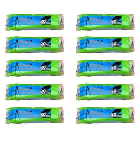 Arma Mavi Orta Boy 55 x 60 Cm. - 30 Litre Çöp Torbası Poşeti - 20 Adetlik 10 Rulo