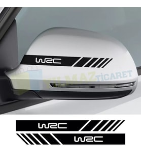 Wrc Rally Logo Yan Ayna Oto Sticker Araba Etiket Yapıştırma 6 Adet 20 x 2 Cm