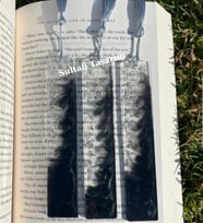 Epoksi Altın - Gümüş Kitap Ayracı (Siyah Gümüş)