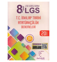 Karekök Yayınları Karekök 8. Sınıf Lgs T.c. Inkılap Tarihi Atatürkçülük 20 Deneme Yeni (Çok Renkli)