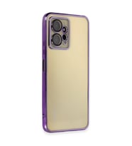 Xiaomi Redmi Note 12 4g Kılıf Kamera Korumalı Lensli Silikon - Mor