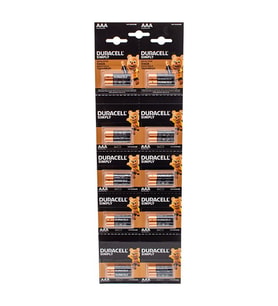 Duracell 1.5V İnce AAA 20'li Alkalin Pil LR03/MN20