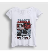 Presmono Kadın Beyaz Poster Rock Palaye Royale T-Shirt 529113tt