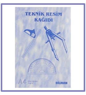 Teknik Resim Kağıdı A4 Dik 40 yaprak 2 adet