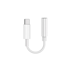 ScHitec Usb-C to Headphone Jack Apple İphone 15/16 Uyumlu Dönüştürücü Adaptör Beyaz UC11 J609
