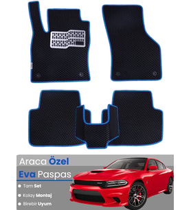 DODGE CHARGER (2015-2024) Uyumlu EVA Paspas Tam Set–Araca Özel,Su Geçirmez,Kolay Montaj