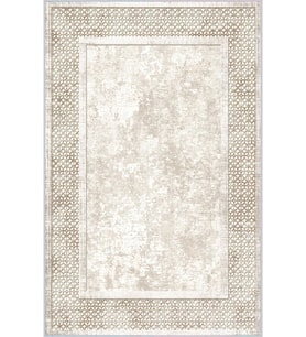 Eliana Home Baskılı, Yıkanabilir Kaymaz Taban Salon Halısı LNA0171-SD704 100x150 cm (Krem)