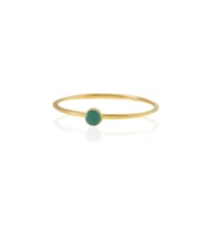 Kadir Jewellery Zirkon Taşlı Ayarlanabilir 22 Ayar Altın Kaplama Bilezik (K.Yeşil)