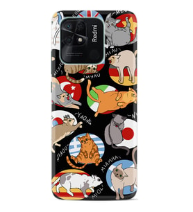 Xiaomi Poco X3 Pro M4 Pro X4 Pro C40 10C Kılıf Desenli Silikon Miyavlamalar 1793
