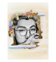 Kim Namjoon Resim Tablo Ahşap Poster Dekoratif Kod3239