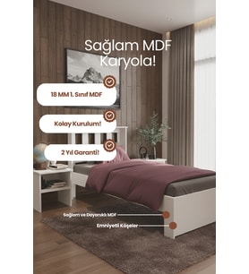 Stark Tek Kişilik MDF Karyola