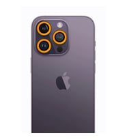 Apple İphone 12 Pro Max Neon Fosforlu Kamera Lens - Sarı