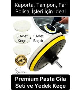 Premium Pasta Cila Seti Araba Çizik Giderici Partlatma Süngeri Araç Parlatıcı Kaporta Tampon Polisaj