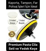 Premium Pasta Cila Seti Araba Çizik Giderici Partlatma Süngeri Araç Parlatıcı Kaporta Tampon Polisaj