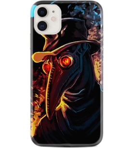 Apple iPhone 11 12 13 Mini Kılıf Desemli Silikon Karga 1616