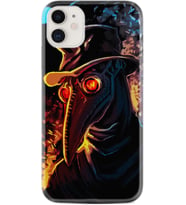 Apple iPhone 11 12 13 Mini Kılıf Desemli Silikon Karga 1616