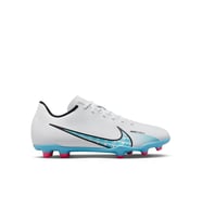 NİKE Jr Mercurial Vapor 15 Club Fg/Mg Çocuk Krampon (DAR KALIP) (Beyaz)
