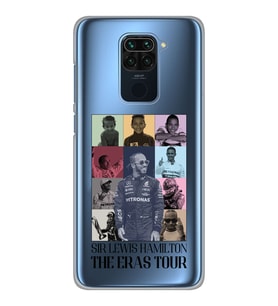 Xiaomi Redmi NOTE 9 Uyumlu Lewis Hamilton Tasarımlı Şeffaf Telefon Kılıfı