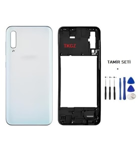 Samsung Galaxy A50 - SM-A505F FULL Kasa Arka Kapak Takım BEYAZ - TAMİR SETİ