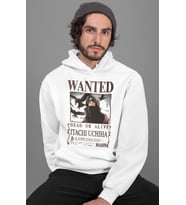 Wanted Itachi Uchiha Baskılı Unisex Oversize Naruto Anime Hoodie
