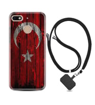 General Mobile GM8 Go GM9 GM20 Pro Plus Kılıf Boyun Askılı Silikon Şanlı Türk Bayrağı 2 1317