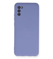 Newface Samsung Galaxy A03S Kılıf Nano içi Kadife Silikon - Lila