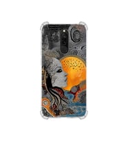 PrintiFy Xiaomi Redmi 8 ile Uyumlu Simya Serisi Mozaik Tanrıça Tasarımlı Uv Baskılı Köşe Korumalı Antişok Kılıf